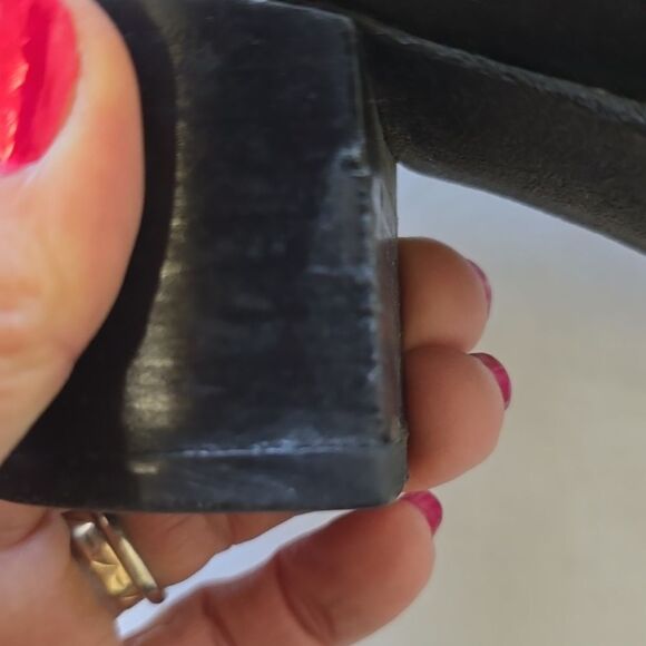 Aerosole Black Leather Shoes size 8 - Picture 6 of 10